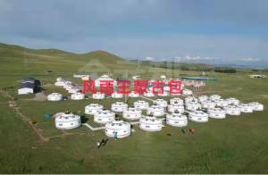 內(nèi)蒙古霍林河梅林塔拉旅游景區(qū)直徑20米大包1個(gè)，直徑6米氈房10個(gè)，直徑6米鋼木包36個(gè)